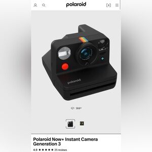Polaroid NOW+ Instant Film Camera 3rd Gen (+ travel case, charging cable)